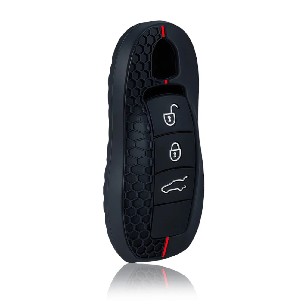 New Silicone Car Smart Remote Key Case Cover for Porsche Panamera Spyder Carrera Macan Boxster Cayman Cayenne 911 970 981 991