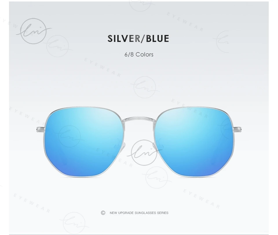 Lm Vintage ultraleichte Legierung kleine Rahmen Sonnenbrille Männer polarisierte Frauen trend ige Spiegel gläser Unisex UV400 Shades Gafas de Sol – Detail 16