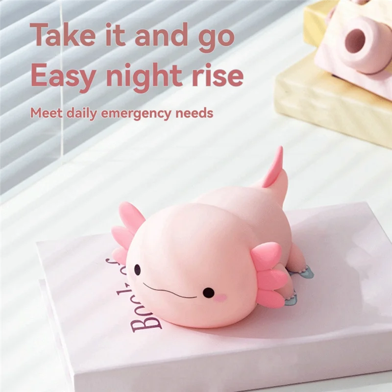 Salamander Hexagonal Dinosaur Night Light Cute Bedroom Breastfeeding Eye Protection Patting Light Salamander Night Light-ABXK