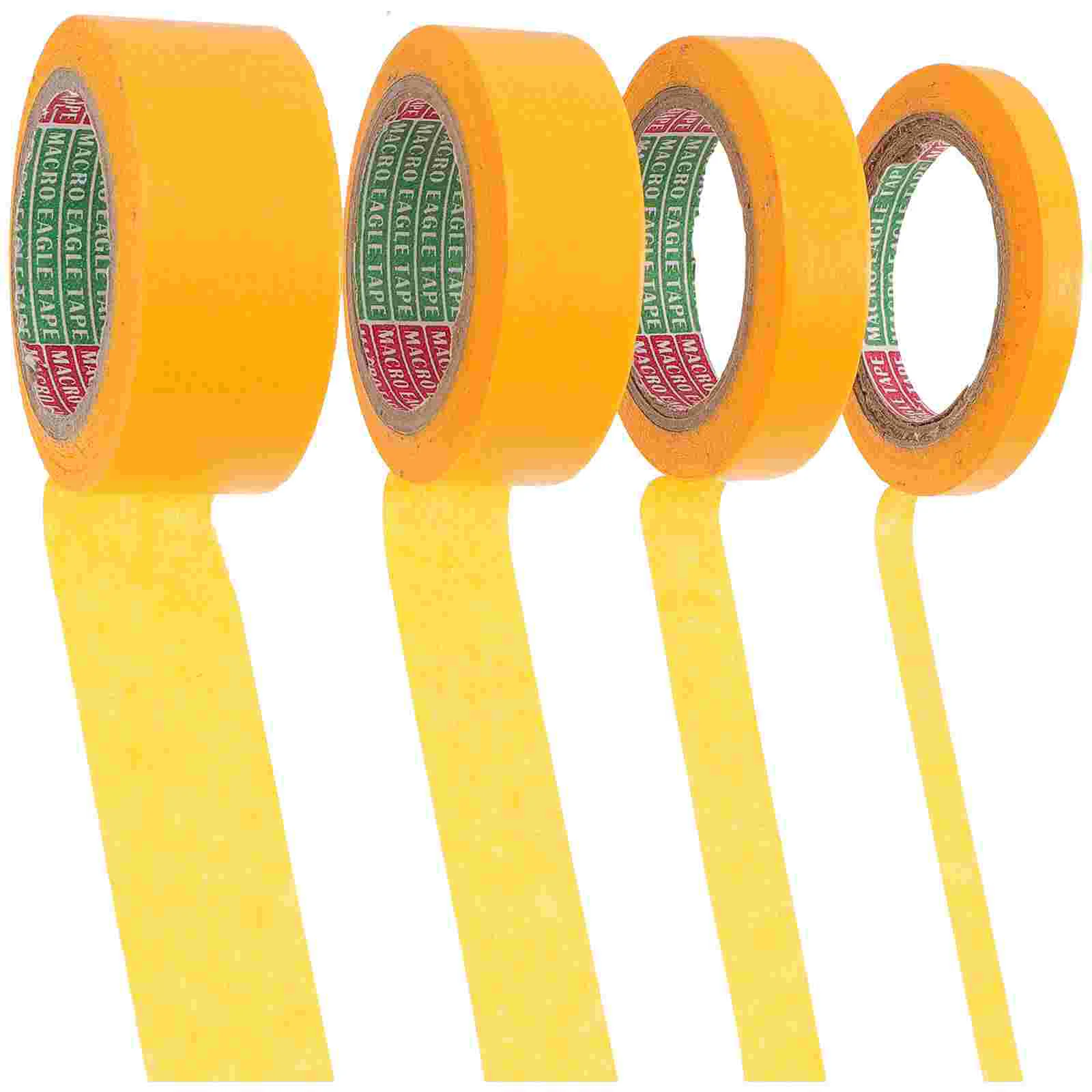 4 Rolls Thin Painters Tape Cover up Sticker The Colored Masking Surface for Washi
