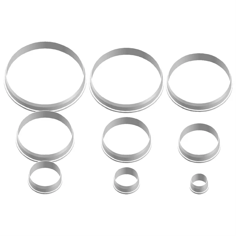 

Четыре вида мультяшных геометрических фигур, 4,6,8,10 см круговые, пластиковые формы, инструмент для помадки торта, вырубки для печенья и суши фруктов