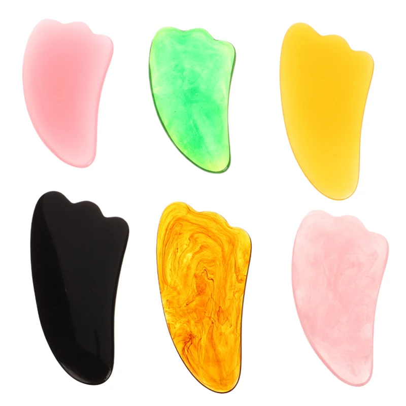 

Natural Resin Gua Sha Scraper Board Scraper Facial Lifting Anti-Wrinkle Massage Board Body Beauty Spa Massage