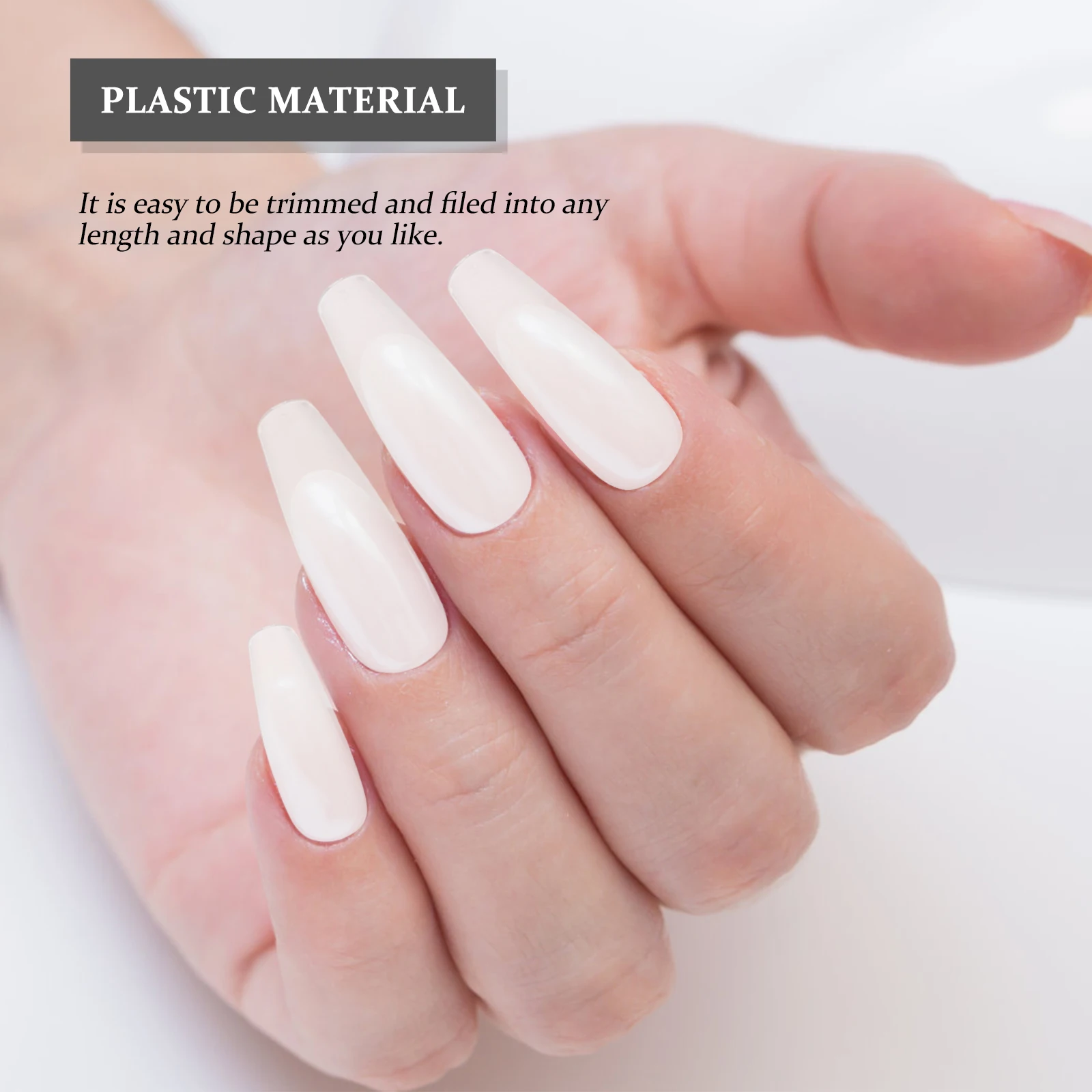 408 Uds. De uñas postizas mate ultrafinas, puntas para pulir uñas, suministros de manicura DIY para decoración de uñas, uñas decorativas para graduación y Navidad