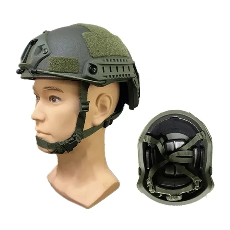 หมวกกันน็อคยุทธวิธีตัดสูงตัดสูง, PE, คุณภาพสูง, nij IIA, Quick Wendy's Suspension Pad, Ballistic HELMET