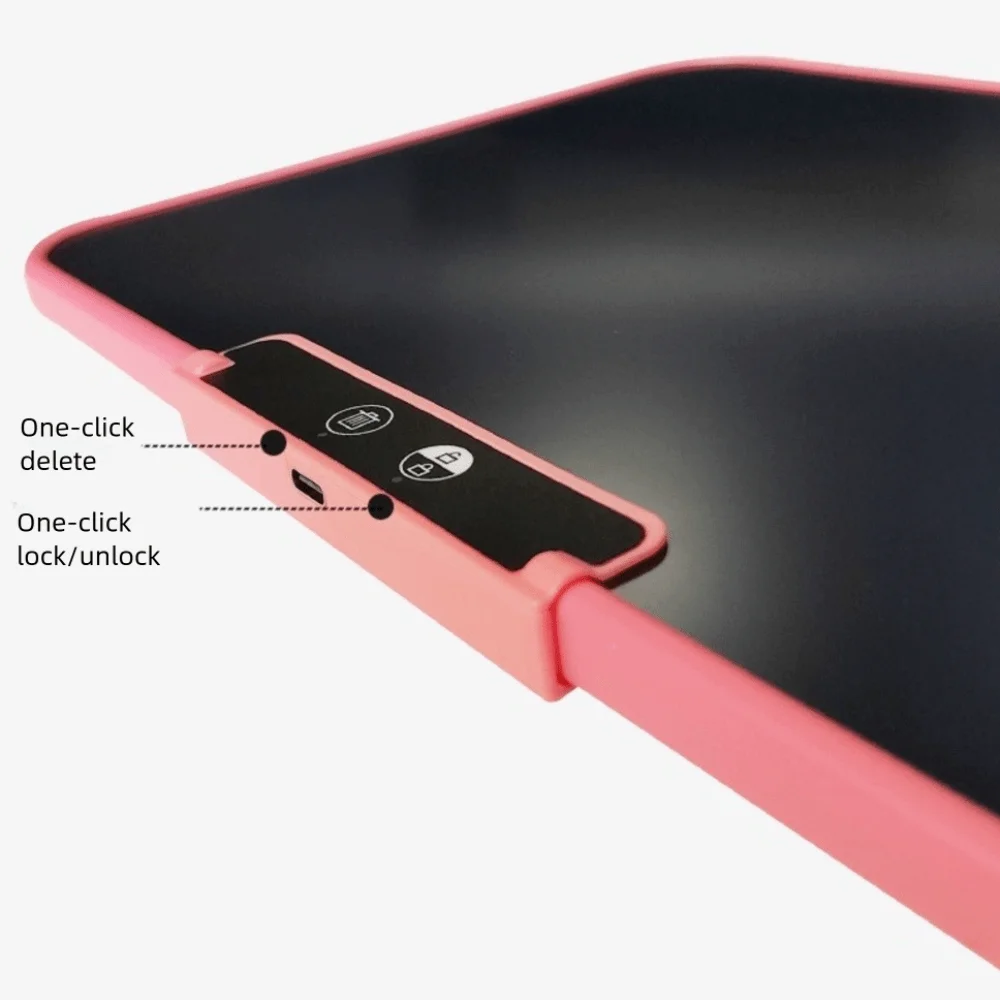 12/16 بوصة مع فرشاة الرسم LCD تابلت للكتابة كابل شحن قابل للمسح لوحة رسم للأطفال تعلم قابلة لإعادة الاستخدام #4