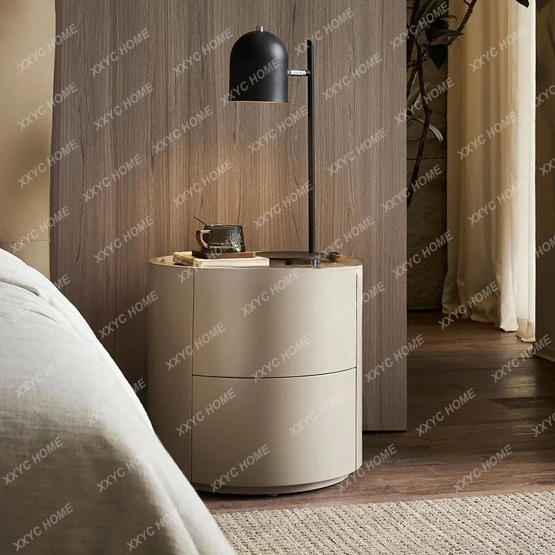 Italian creative bedside table household bedroom modern simple bedside storage cabinet small