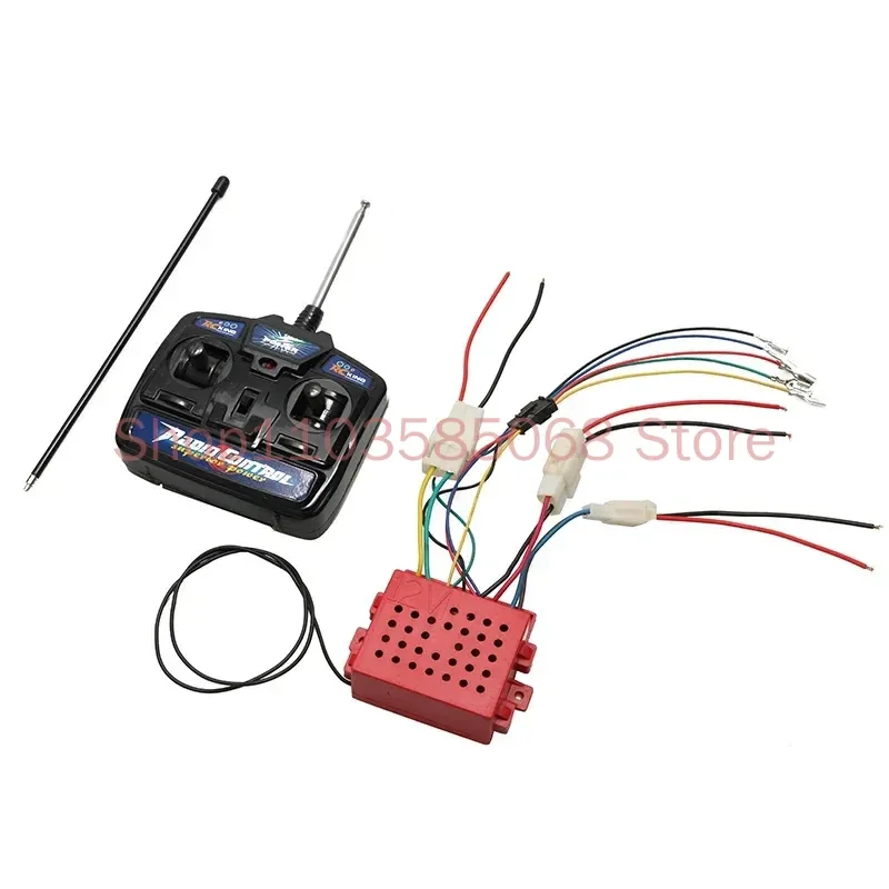 

1 комплект, детский электромобиль, 27 МГц, беспроводной пульт дистанционного управления, радиопередатчик, 6 В, 12 В, приемник с антенной для детского игрушечного автомобиля