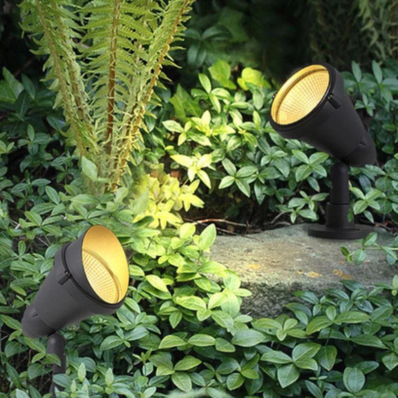 outdoor spotlights waterproof landscape lights ground insertion spotlights garden courtyard outdoor tree lights lawn lights gard