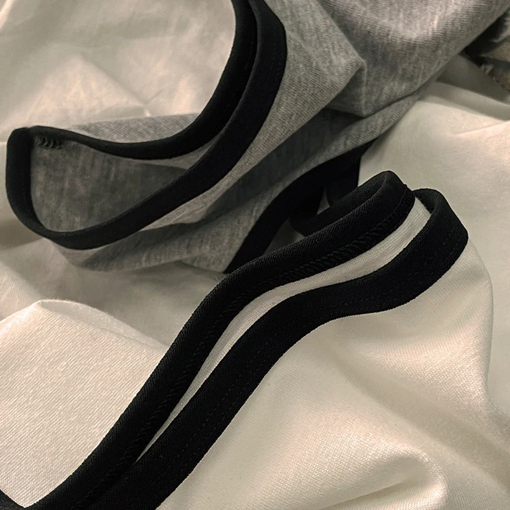 Students Sports Minimalist Girls Underwear Middle Waist Black And White Triangle Pants Women's Briefs Panties