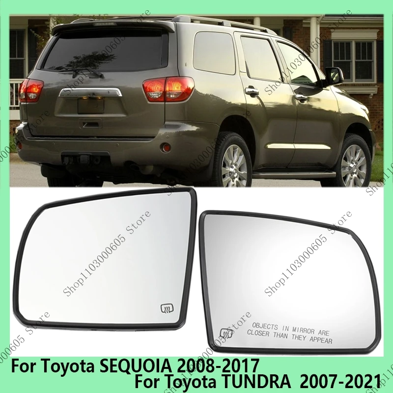 

Для Toyota SEQUOIA 2008-2017 для Toyota TUNDRA 2007-2021 автозапчасти линзы зеркал заднего вида зеркальные линзы с подогревом 87903-0C020