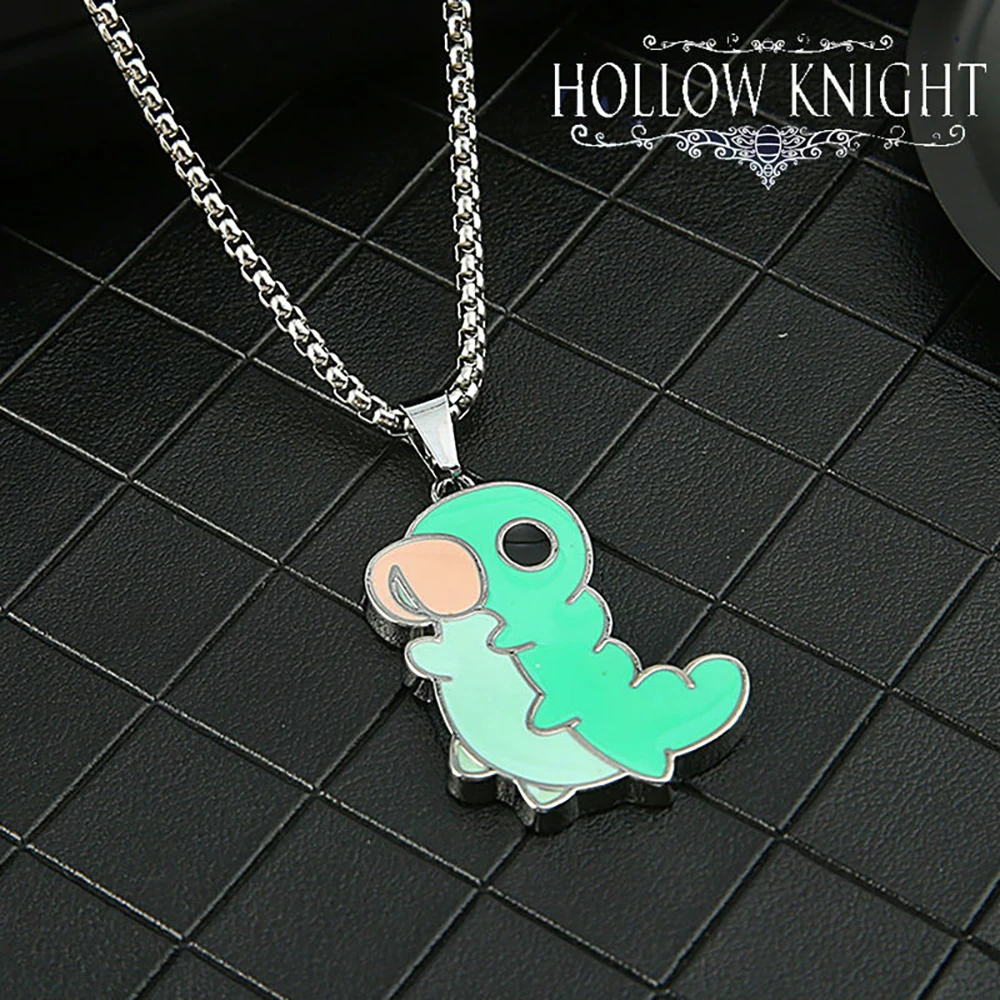 Hollow Knight Necklace Bone Nail Keychain Metal Spike Shape Pendant for Men Women breloczki figure llaveros charm Jewelry Gift