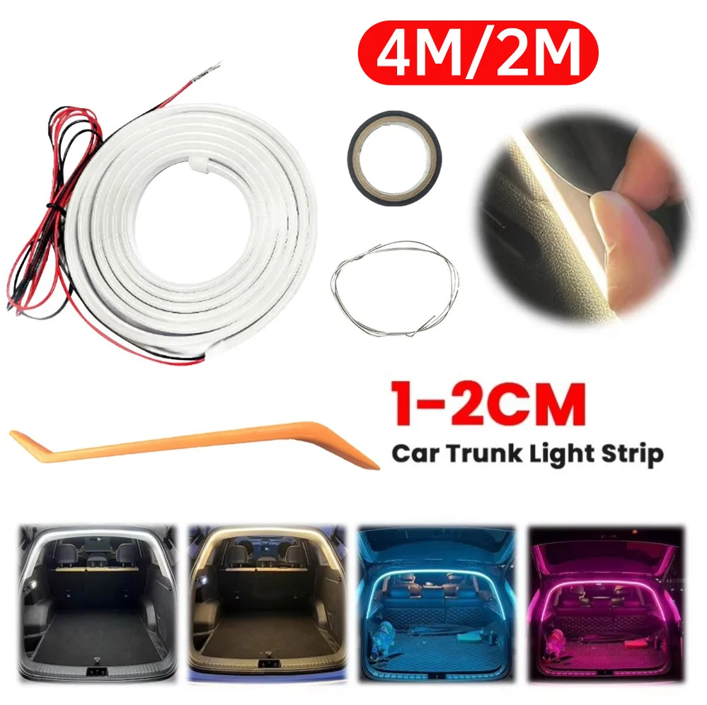 

LED Auto Sensor Tail Light Strip Self Adhesive Car Trunk Ambient Lighting Strip Atmosphere Light Strip for Truck Trunk Decor