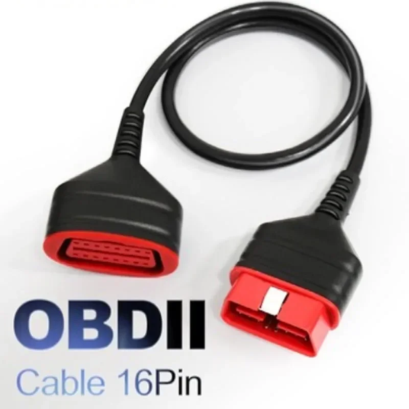 60cm OBD2 Diagnostic Extension Cable 16 Pin Male To 16Pin Female OBD Connector for 12V 24V Diesel Gaslion Car ELM327 OBD Extend