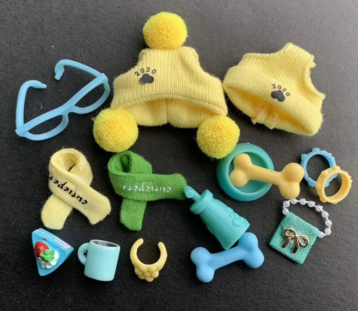 15 Lot Random Pet Shop Littlest Accessories Fit Cute Short Hair Cat Great Dane Dachshund Cocker Spaniel Collie Kids Gift