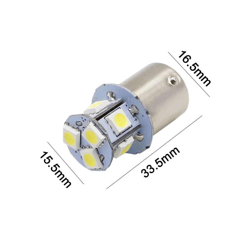 NSXINQI-bombilla LED de 10 piezas, 24V, 5050, 8SMD, para coche, camión, 1156, BA15S, P21W, 1157, BAY15D, P21/5W