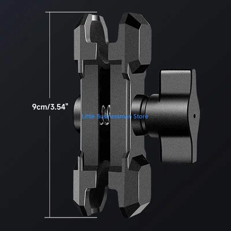Sicher Aluminium Legierung Doppel Buchse Arm für 1-Zoll Durchmesser Ball Halter Fahrrad Telefon Halterung Zubehör M76A – Detail 6