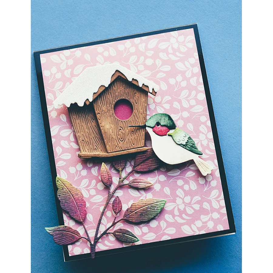 Lucky Goddess Metal Cutting Dies Bird House Diy Scrapbooking Photo Album Decorative Embossing Paper Card Crafts