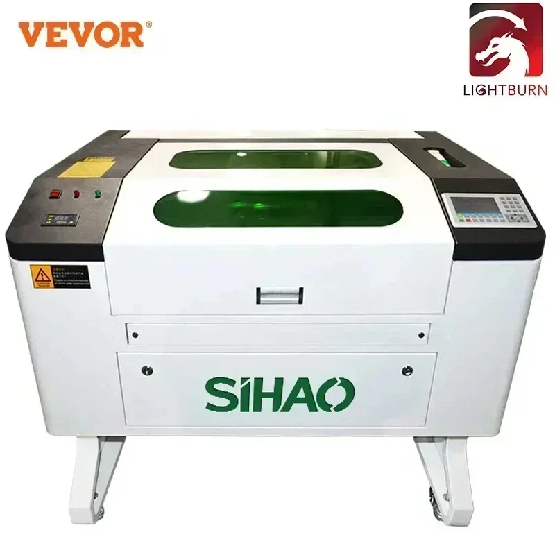 

VEVOR Ruida CO2 Laser Engraver 100W Laser Engraving Cutter Machine 700x500mm AutoFocus with Chiller Reci Laser Tube Accessories