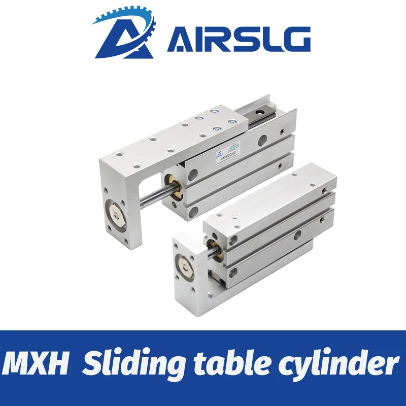 

MXH Rail Cylinder MXH6 MXH10 MXH16 MXH20 SMC Type Precision Pneumatic Cylinder Linear Side Rail Guide Rod Cylinder MXH6 10 16 20