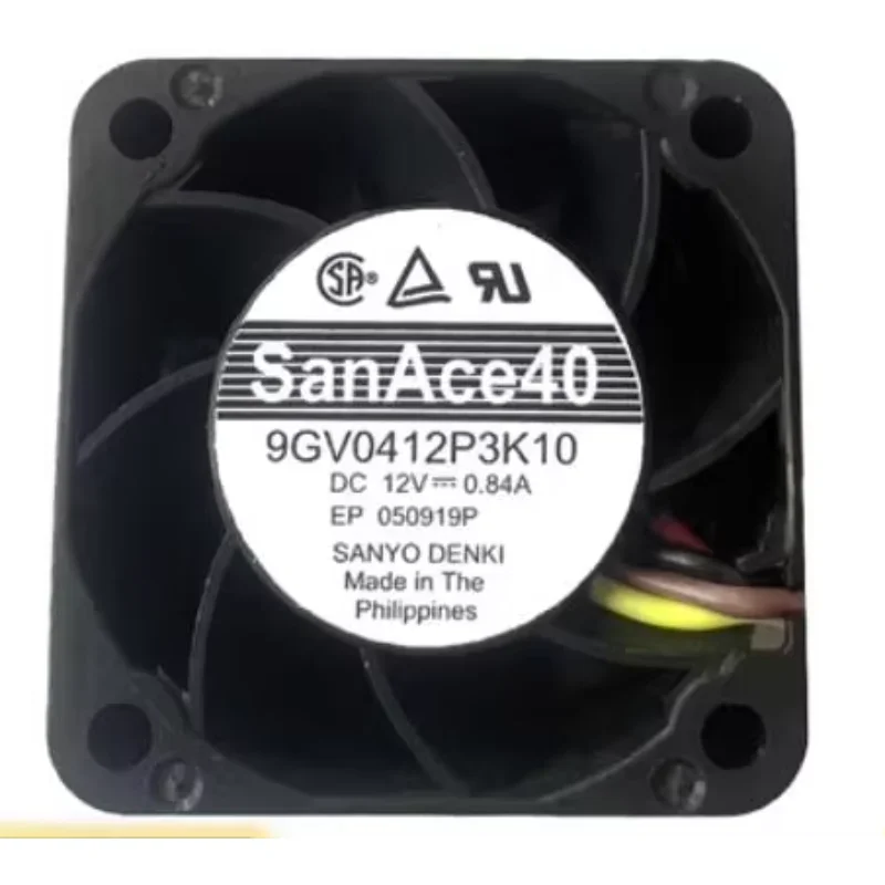 

Вентилятор охлаждения сервера SANYO DENKI 9GV0412P3K10 DC 12V 0.84A 40x40x28мм, 4-проводной