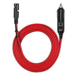 150CM 16AWG Car Cigarette Lighter Plug to SAE Quick Disconnect Adapter Extension Charging Cable Heavy Duty Power Supply Cord