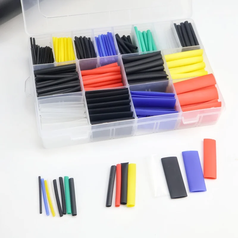 328/580PCS Heat shrink tube insulation sleeve flame retardant electrical workers home wiring data line color heat shrink tube
