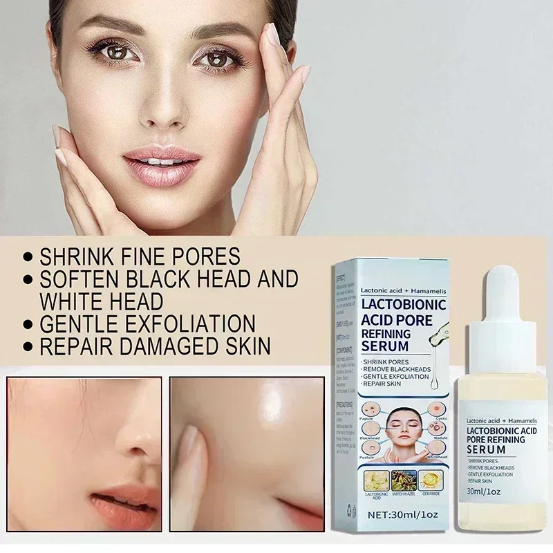 Suero Facial que reduce los poros, reduce los poros grandes, reafirma, repara, minimiza el rostro, purifica los poros, blanquea el cuidado de la piel