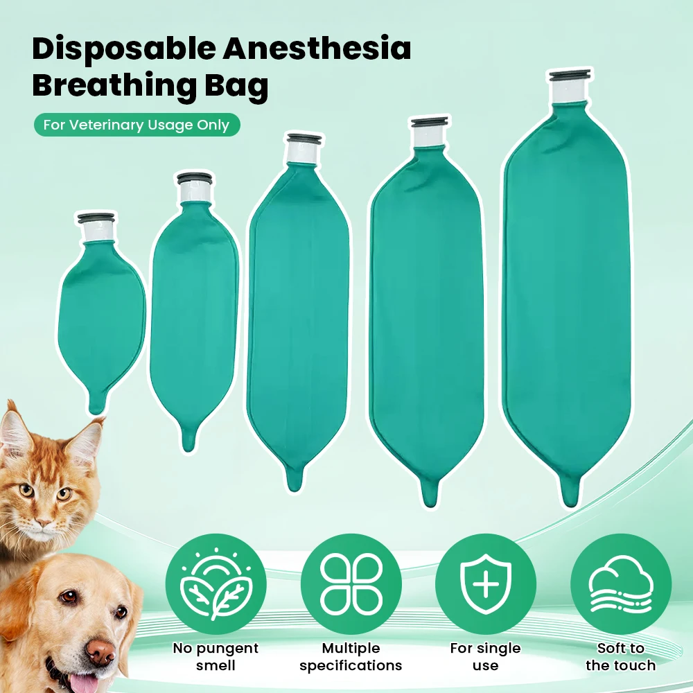 20PCS Animal Anesthesia Machine Air Storage Bag Non Latex Simulated Lung Air Breathing Bag Anesthesia Respiratory Circuit