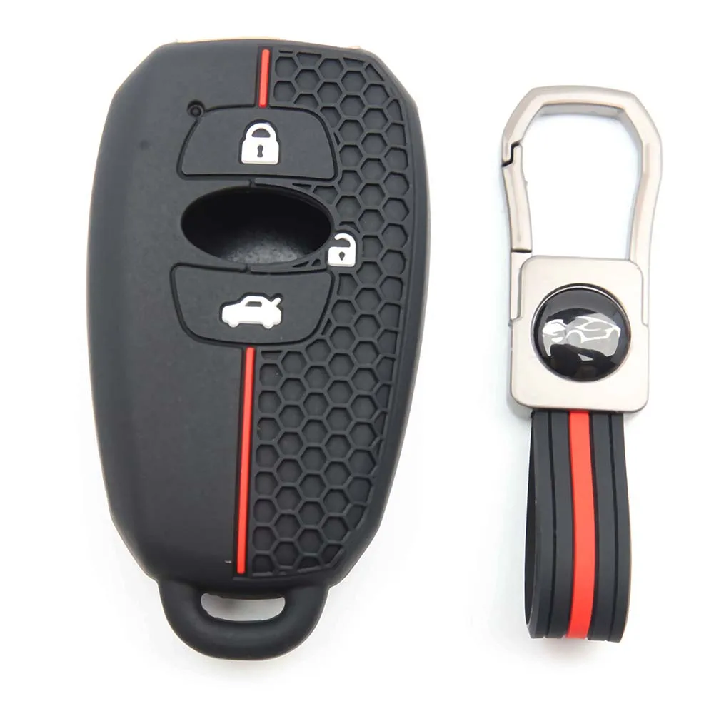 Silicone Car Key Case Cover For Subaru Legacy Impreza Forester Xv Trezia Brz Wrx Levorg Remote Fob Shell Protector 3 Buttons