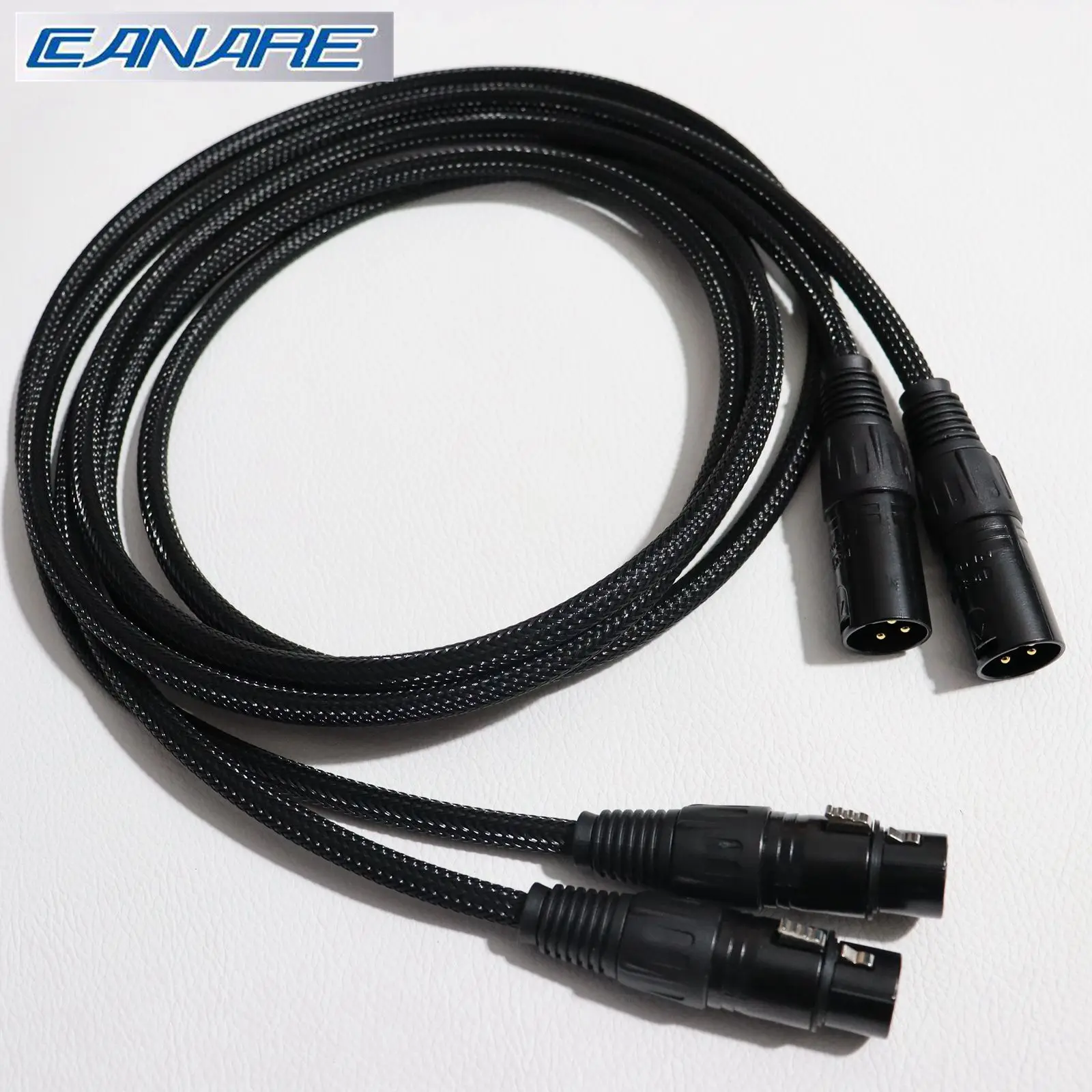 

Original Canare HiFi XLR audio cable Stereo CD amplifier wire with neutrik plug Male to female balance line for microphone mixer