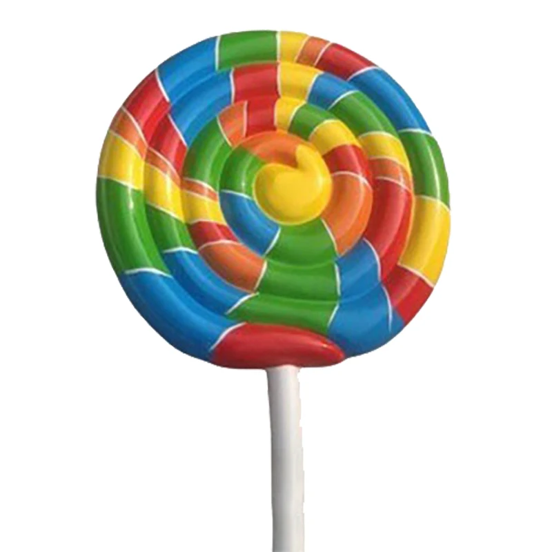 

New Year Christmas Festival Candy Crane Ornament Fiberglass Lollipop Statue Sculpture Home Theme Party Decor Window Display Prop