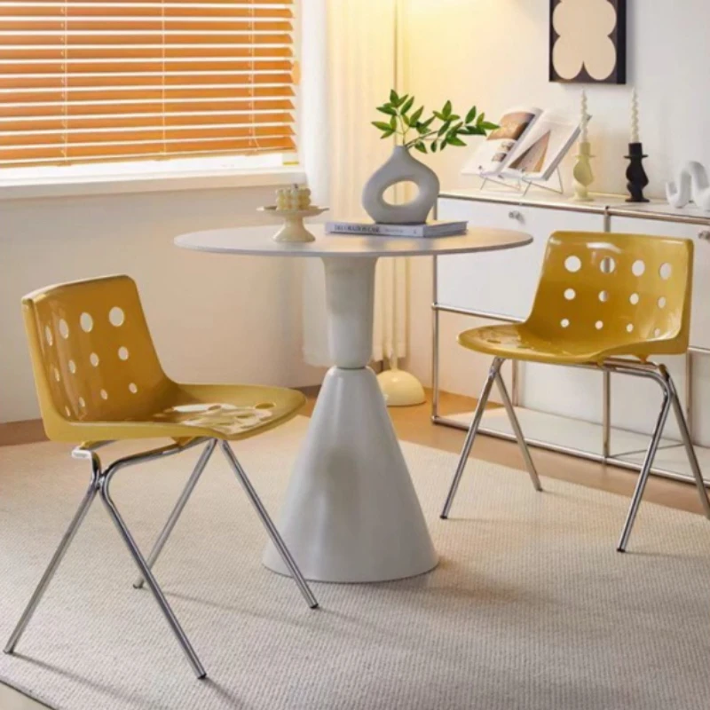 

Современные минималистичные стулья для кафе, удобный макияж, ленивый салон, уличные стулья для кафе, мебель в стиле ретро во дворе Cadeira Ls40kfy