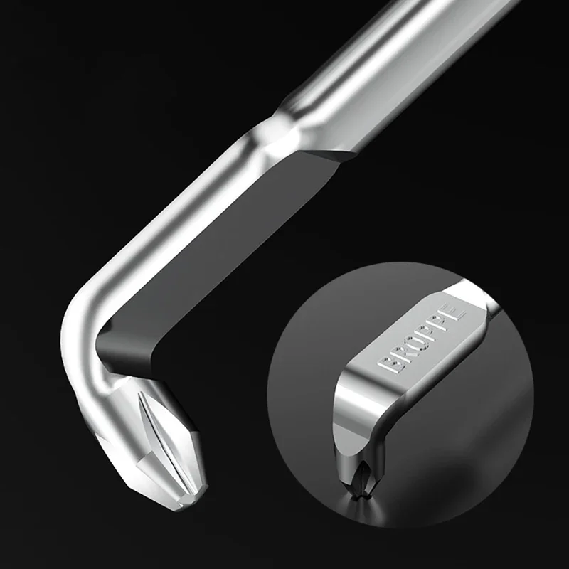 Lengthened Screwdriver Bit Phillips Slotted Hex Torx 90-Degree Right Angle Elbow Magnetic Z/L Shape Bit Driver S2 175/160mm