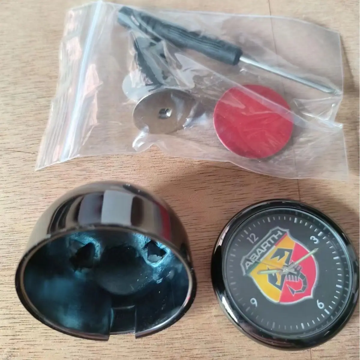 Luminous Starry Sky Car Electronic Watch Car Clock for Fiat Abarth 595 Abarth 500 Abarth 124 Spider Auto Wecker Car Alarm Clock