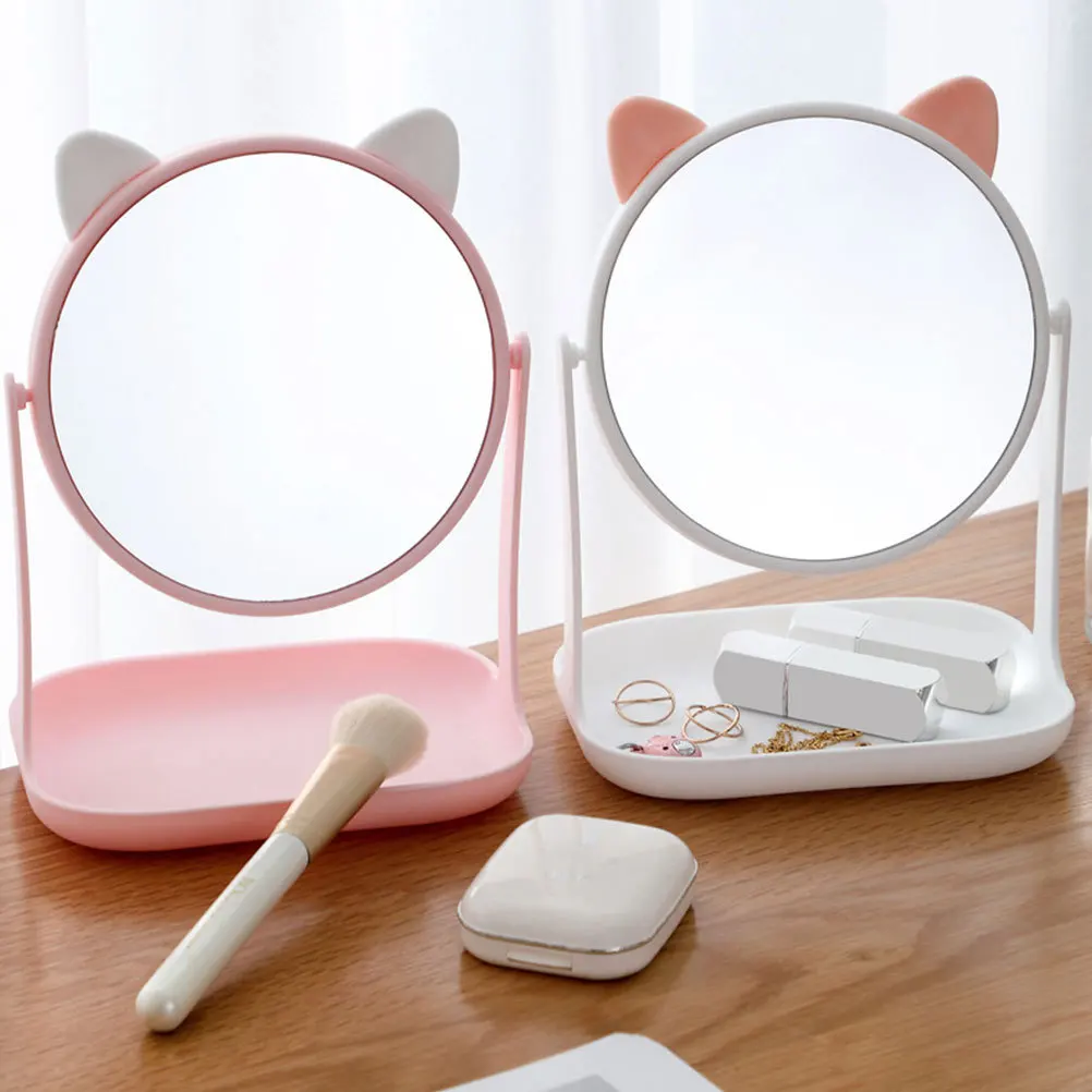 Supplies Mirror Women Vanity Multifunctional Cosmetics Makeup Desktop