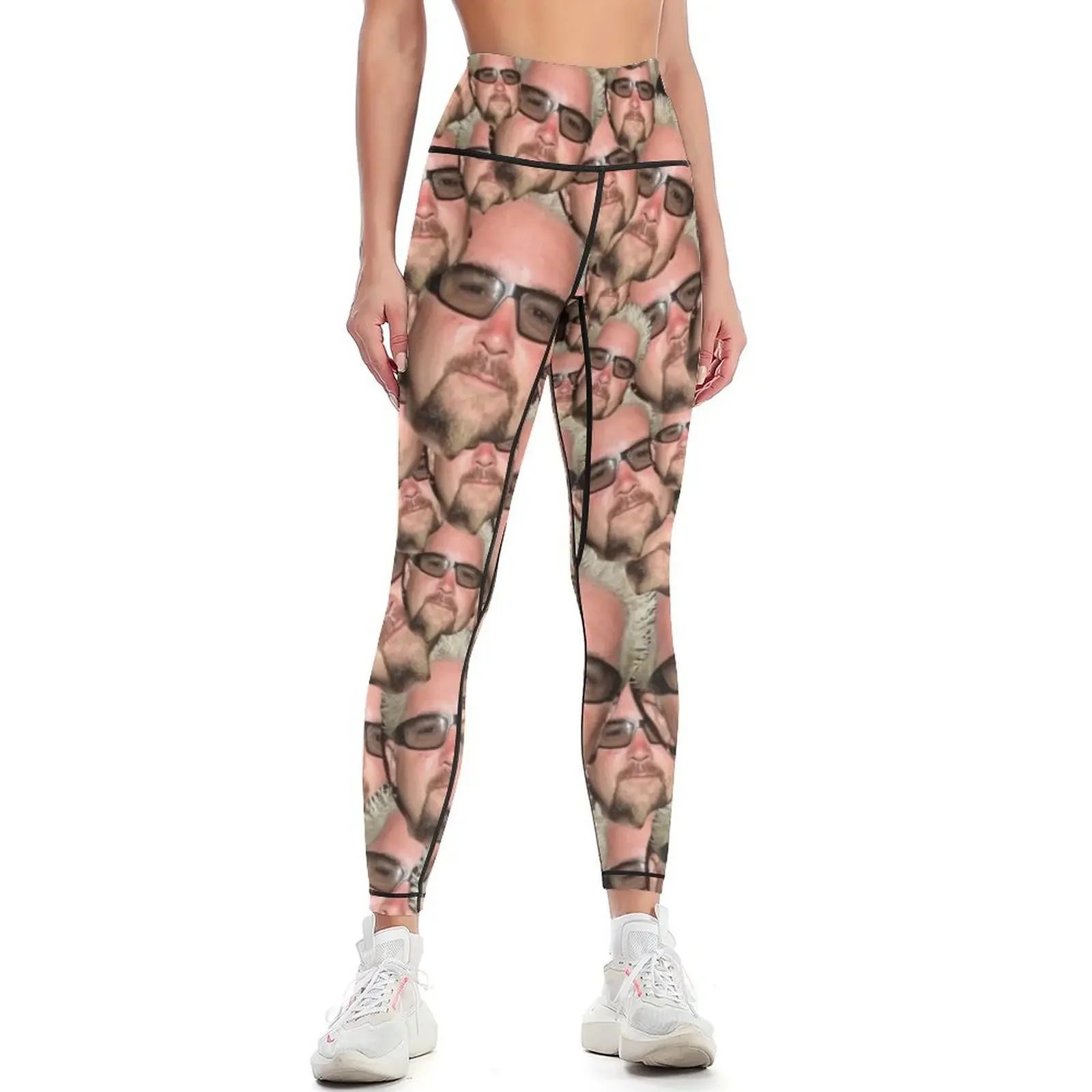 

Guy Fieri Face Leggings sports for push up gym sportswear woman push up legging Sportswear woman gym Womens Leggings