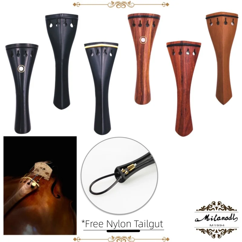 1pcs Top quality black ebony rosewood jujube viola tailpiece,fine workmanship,viola Parts Accessories