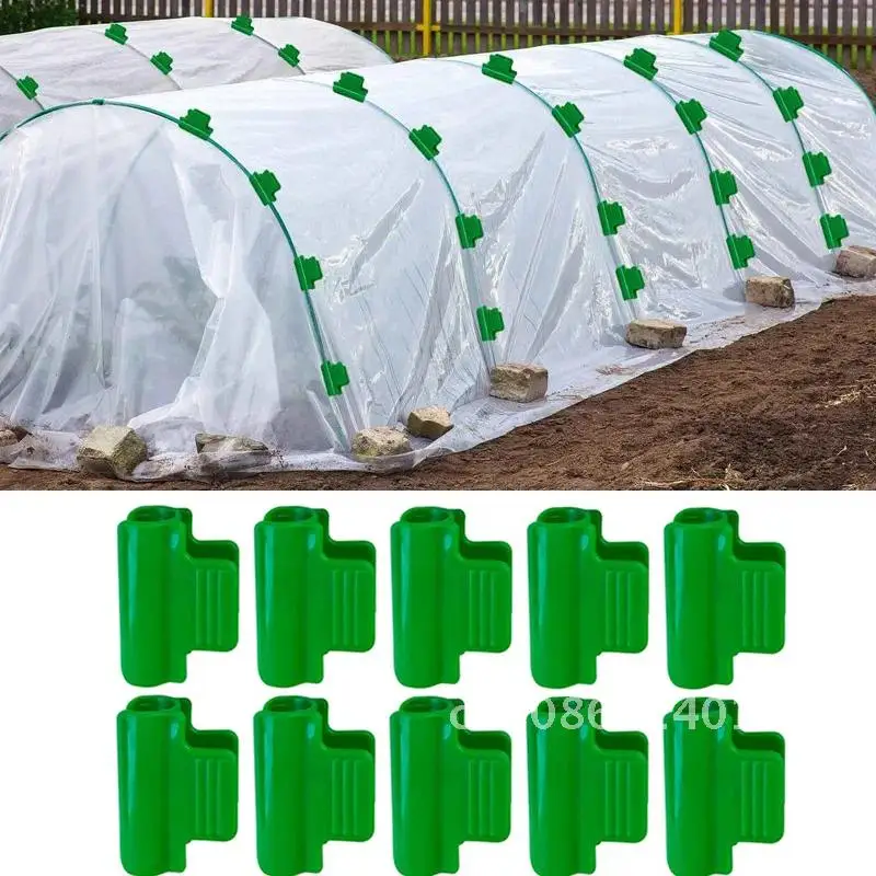 

Pipe Clamps Greenhouse Film Frame Vegetable Fruit Cover Insect Net Shelter Sunshade Net Fixing Clamp Clip Garden Tool 10/20Pcs