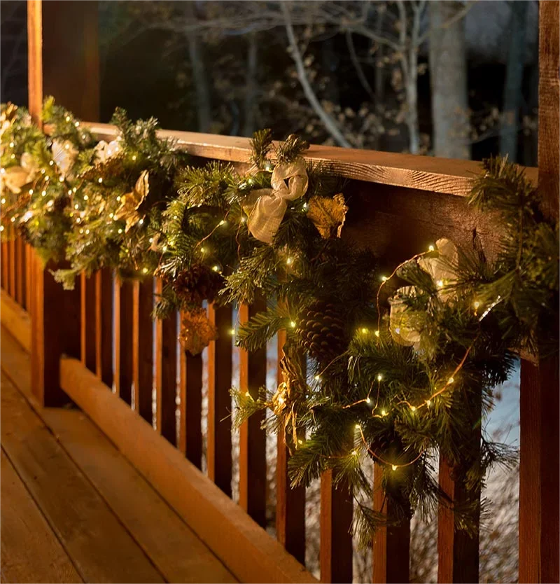 200 متر LED سلسلة أضواء الجنية USB التوصيل مقاوم للماء الأسلاك النحاسية الديكور لنافذة في الهواء الطلق داخلي شجرة عيد الميلاد جارلاند LED