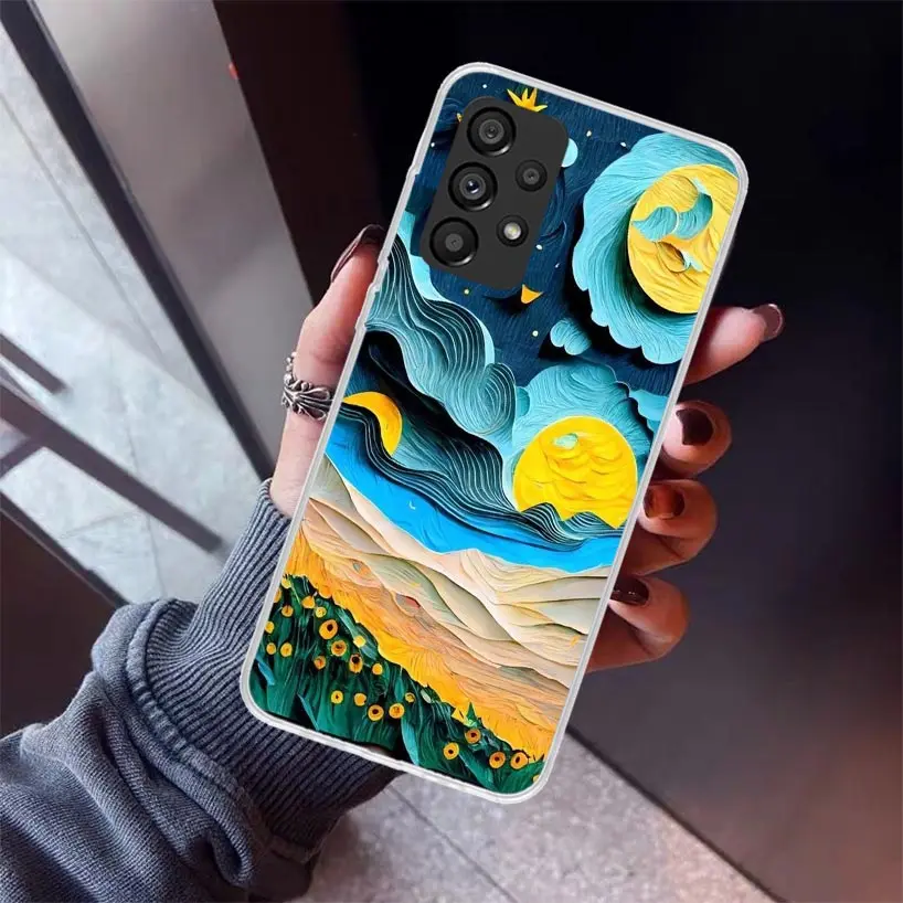 Natural Trees in Mountain Ranges Phone Case for Samsung Galaxy A15 A25 A35 A55 A14 A24 A34 A54 A13 A23 A33 A53 A12 A22 A32 A52 A