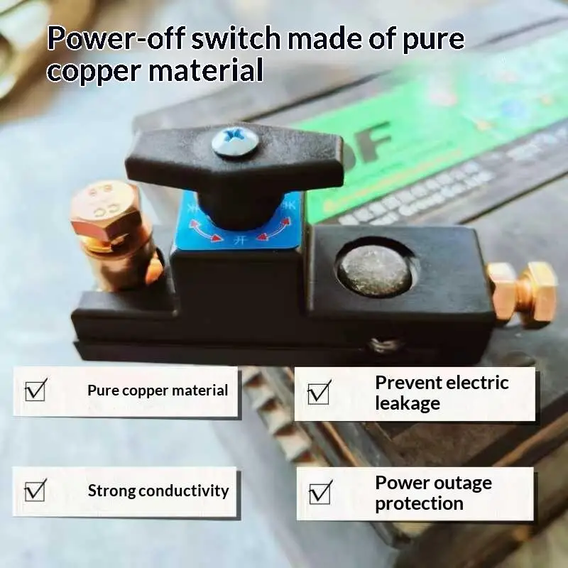 Car Battery Disconnect Switch 12V-24V Battery Cut-off Anti-leakage Switch Quick Cut-off Switch General Pure Copper Leakage