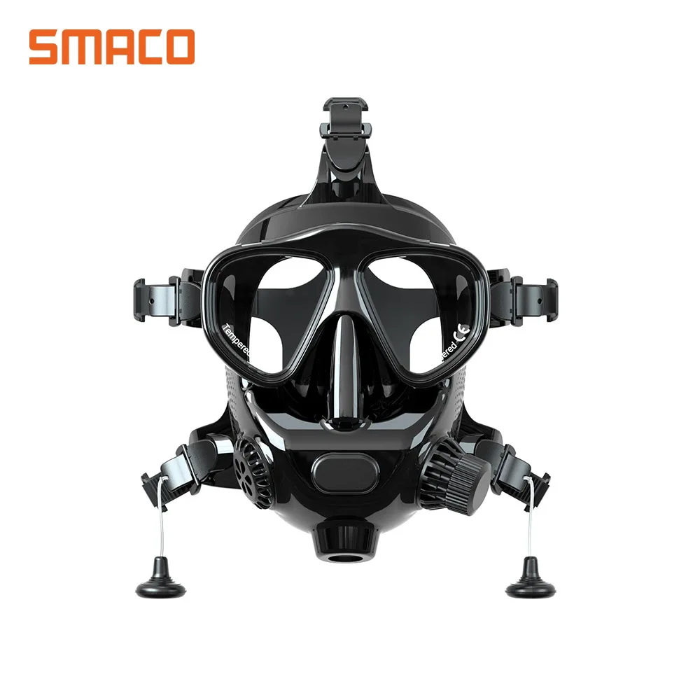 Full Face Diving Mask for Scuba Diving, 180° View Panoramic Dive Mask with Camera Mount