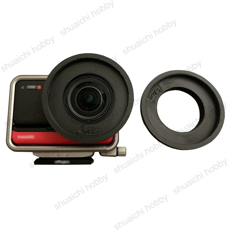 1PCS Red/Black 3D Printed Mounting Adapter Camera Lens Filter Adapter Ring Guard Cover for Insta360 ONE R/RS One-inch Leica Lens