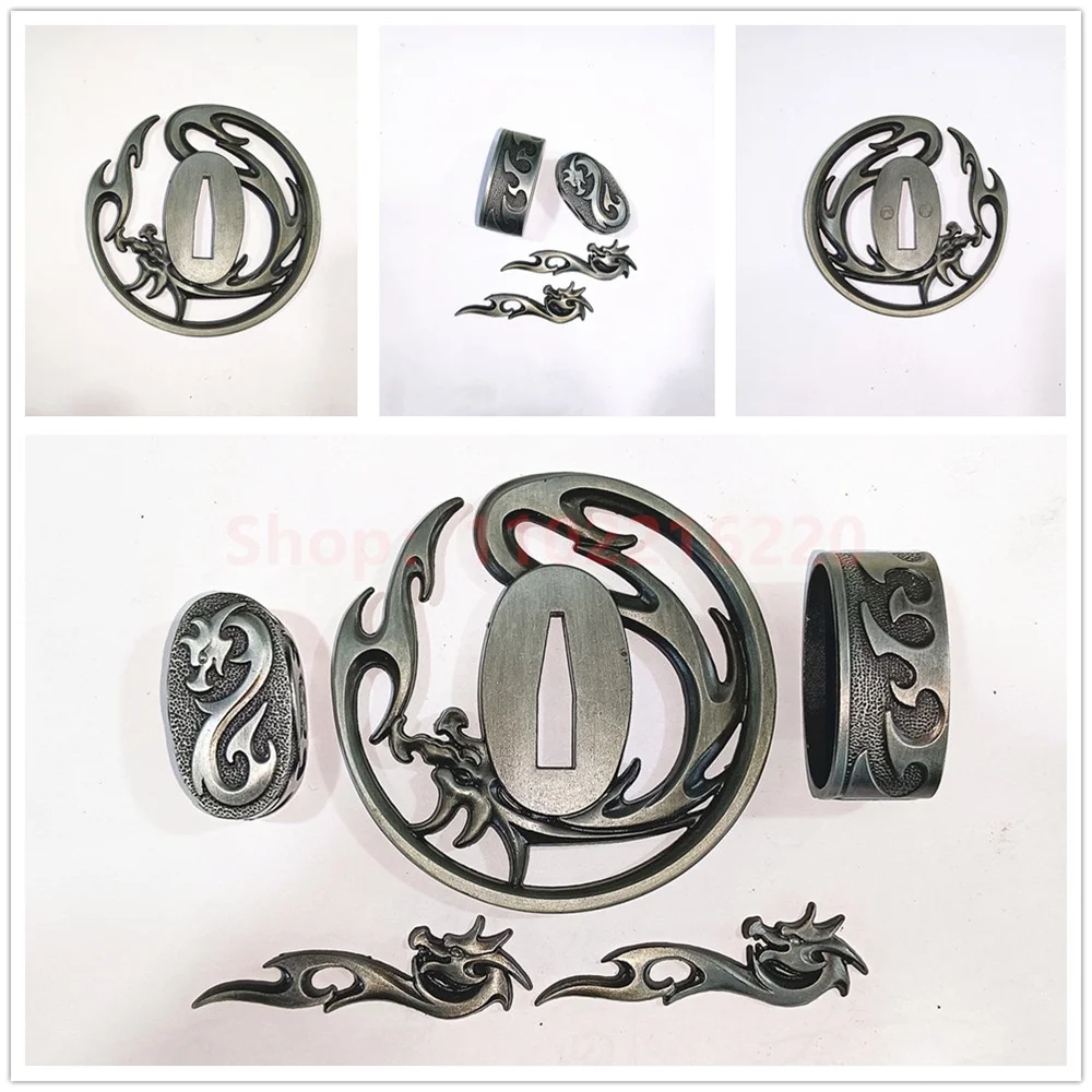 Very Exquisite Alloy Tsuba Handguard Guard Fuchi Kashira Menuki For Japanese Real Japan Samurai Katana Sword Fittings New