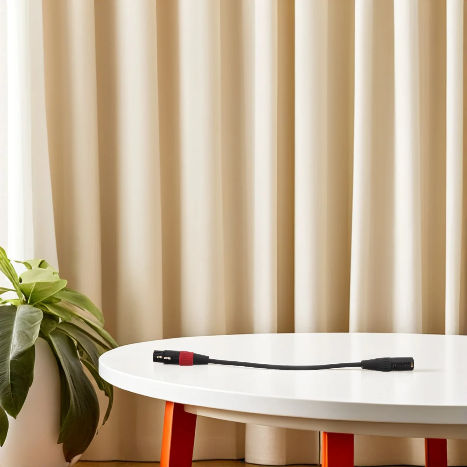 

Xlr 3F To 5M Converter Cable 0.3M Balanced Audio Patch Cord For Studio Pa System Microphone Xlr 3-Pin Female To 5-Pin Male