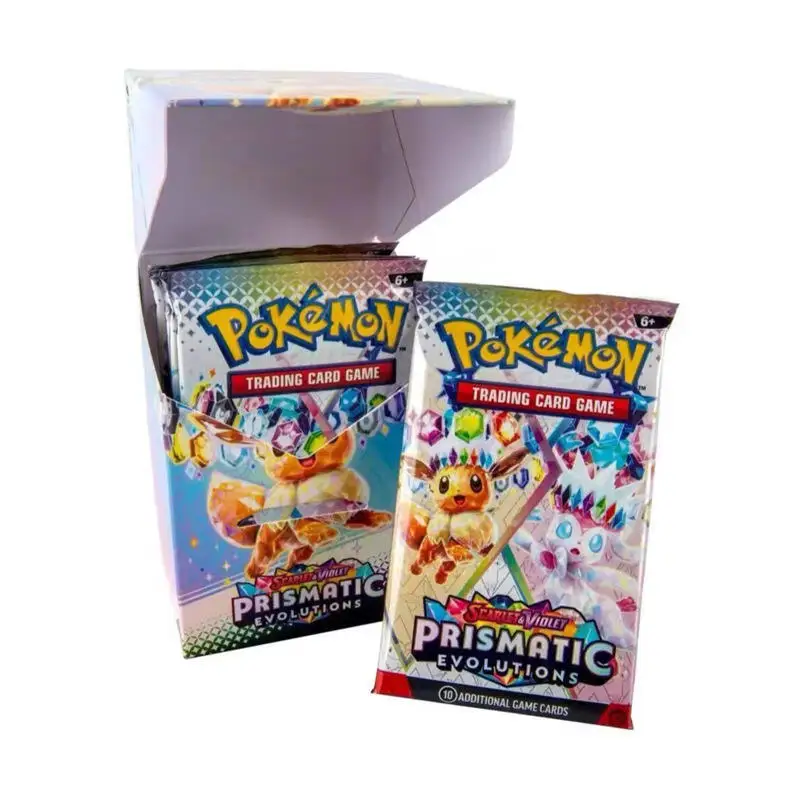 Pokemon Card Supplement Pack Prismatic Evolution Series Main Evolution Thema Zeldzame kaartcollectie Battle Party Card Box