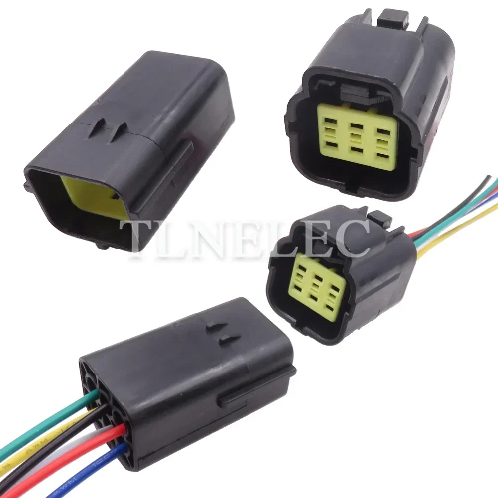 6 Pin Way Automobile Wire Cable Socket with Wires Car Accelerator Pedal Sensor Sealed Connectors 174262-2 174264-2 174265-7