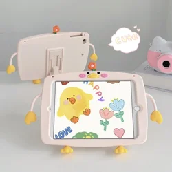 Kids Case for Samsung Galaxy Tab A9 8.7 SM-X110 Shockproof Silicone Cartoon Chicken Soft Tablet Cover for A9 Plus 11 inch X210
