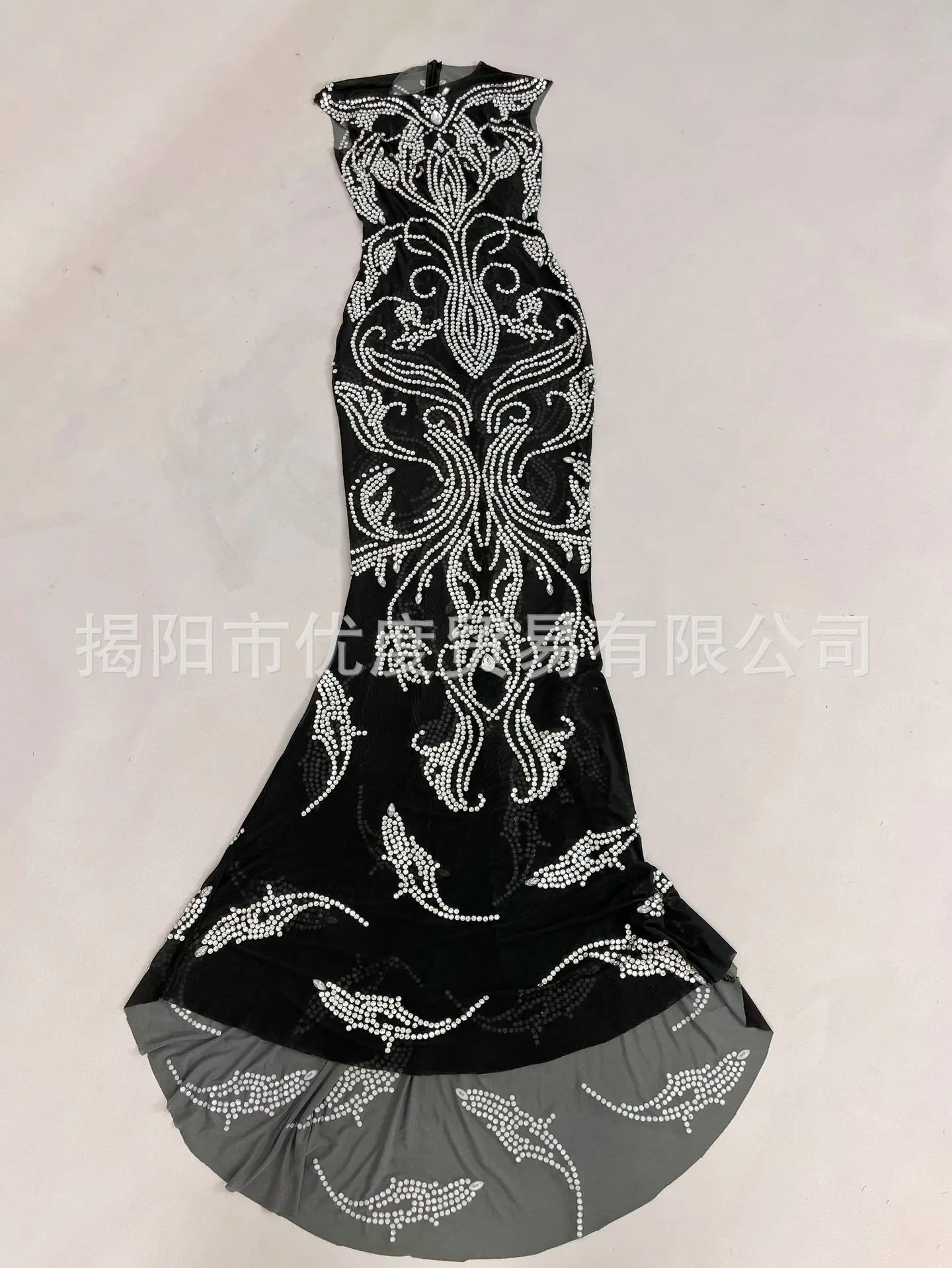 شخصية سليم صالح الصناعة الثقيلة الراين قسط نمط فستان أسود كوكتيل أداء حفلة فستان Partykleider