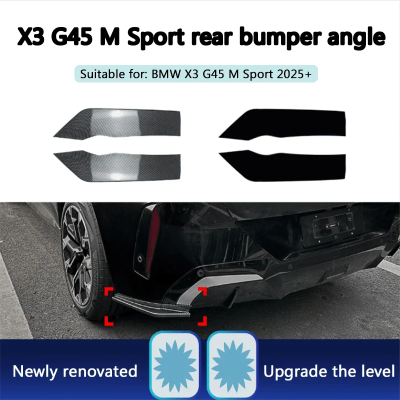 

Suitable for BMW X3 G45 M Sport 2025+ rear bumper corner car sticker modification